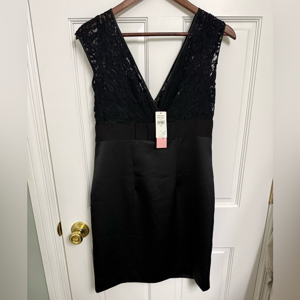 Banana Republic Black Lace Dress Brand New With Tags Size 6P